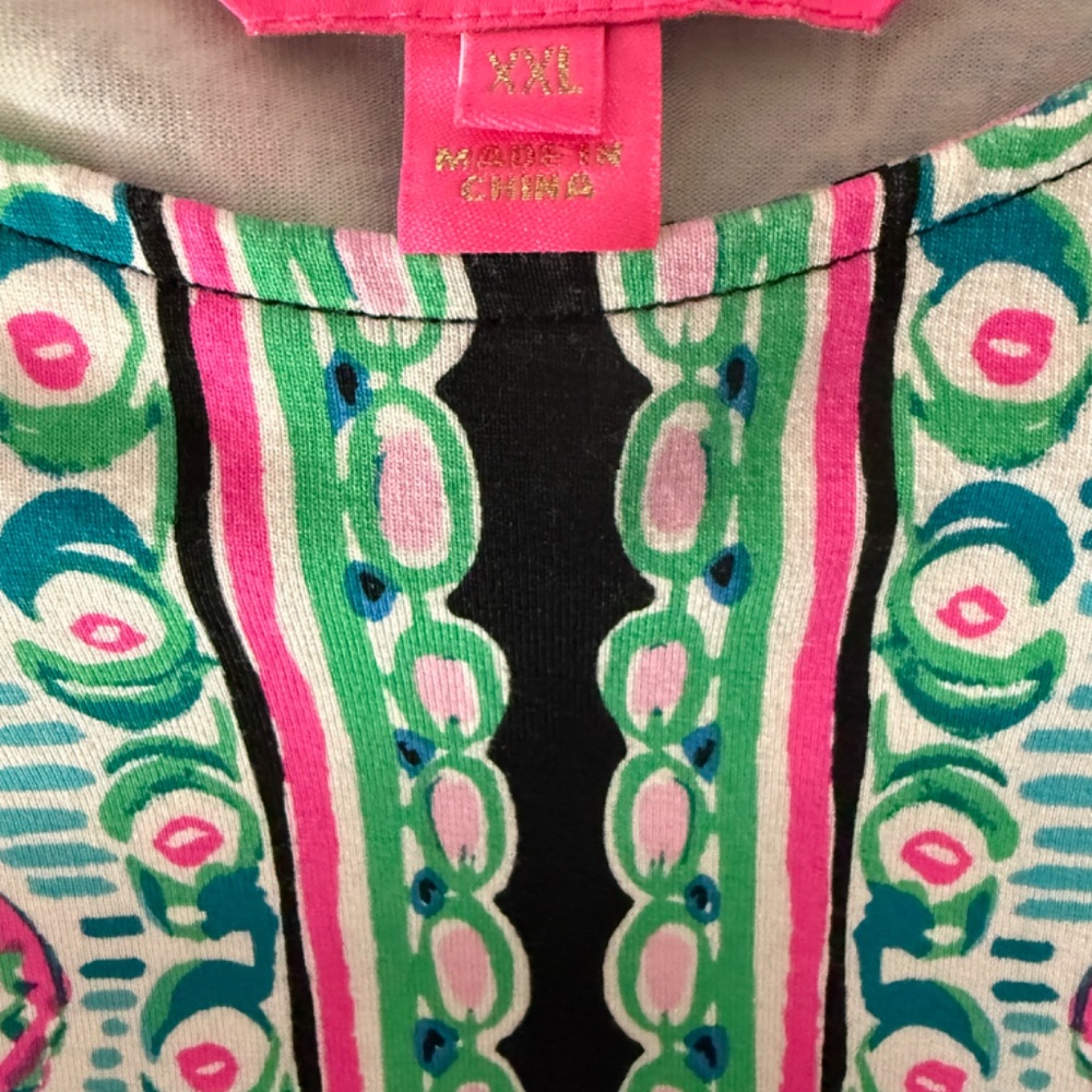 LN Lilly Pulitzer Ophelia Dress. Onyx Let's Get Wild.  Size XXL - Picture 2 of 4